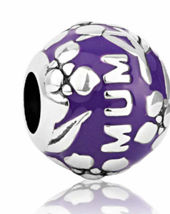 Evolve Charms Enamel: Evolve Charms Enamel Mum (Unconditional Love) Mulberry LKE063