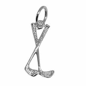 Traditional Charms Silver 1: Traditional Silver Charm Golf_Clubs