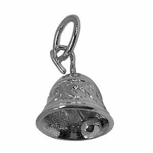 Traditional Charms Silver 1: Traditional Silver Charm Small_Bell_Engraved