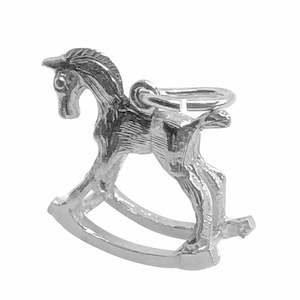 Traditional Charms Silver 1: Traditional Silver Charm rocking horse_large