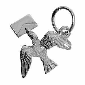 Traditional Charms Silver 1: Traditional Silver Charm Bird_Letter_large