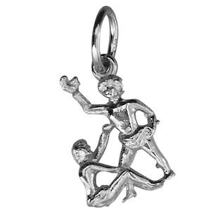 Traditional Silver Charm Zodiac_Gemini