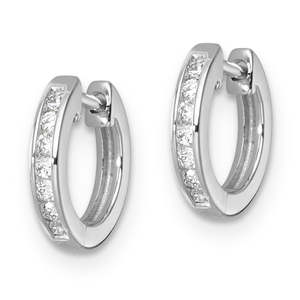 Earrings: 19K WGROUND LGD HUGGIES