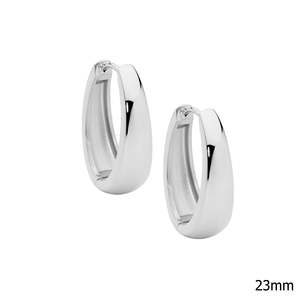 Earrings: STAINLESS STEEL 23MM HOOP EARRINGS