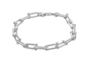 Bracelets: STG INDUSTRIAL LINK BRACELT 20CM
