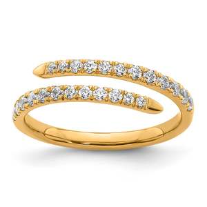 Coloured Gems Rings: 9K YG BGD SPIRAL DRESS RING