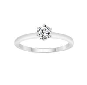 9KWG LGD 6 CLAW SOLITAIRE RING