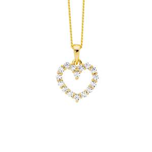 STG GP 11MM OPEN HEART PENDANT
