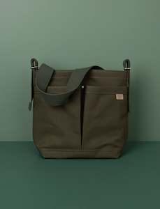 Apparel: 2 Pocket Crossbody Tote // Green