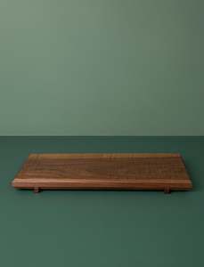 Table Top: Rectangular Walnut Plinth // Medium