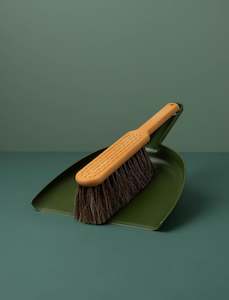 The Everyday Matapihi: Dustpan & Brush Set // Moss Green