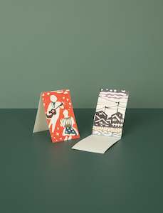 Christmas Decorations Gift Wrapping: Folded Message Cards // Twilight