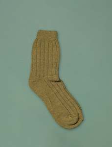 Women's Cashmere Blend Crew Socks // Khaki