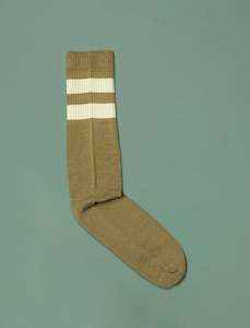 Tube Socks // Khaki & Ecru