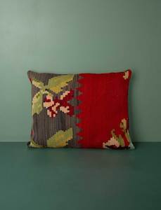 Bedroom: Vintage Turkish Kilim Cushion 40x50 // Two