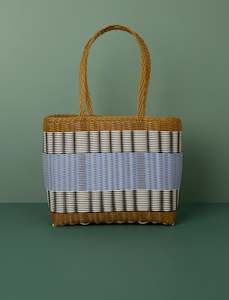 Mercado Tote // Tobacco & Blue Lilac