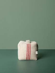 Everyday: Grain Sack Door Stop // Red Stripe