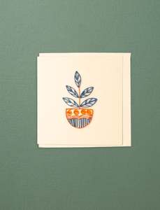 Christmas Decorations Gift Wrapping: Jute Paper Note Card // Plant