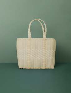 Palorosa: Lace Weave Tote // Vanilla