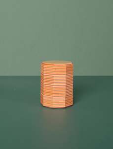 Polygon Accessory Tray // Red Orange