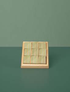Wedding Gifts: Ridge Block Puzzle // Blue Green