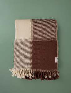 Autumn Winter Comforts: Ivanna Blanket // Brown Check