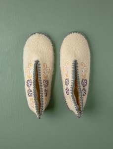 Spetses Woollen Slippers // Cream 36-40