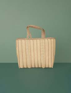 Stripes Tote // Sand & Cream
