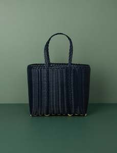 Flat Weave Tote // Midnight
