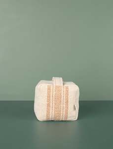 Fathers Day 1: Grain Sack Door Stop // Camel Stripe