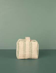 Fathers Day 1: Grain Sack Door Stop // Brown Green