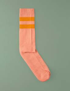 Escuyer: Tube Socks // Pink & Pumpkin