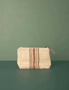 Long Weekend: Grain Sack Workers Pouch // Red & Brown