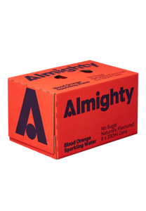 Beer Cider Vermouth More: Almighty ‘Blood Orange’ Sparkling Water 6x330ml