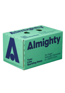 Beer Cider Vermouth More: Almighty ‘Yuzu & Lime’ Sparkling Water 6x330ml