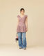 RUBY - Selma Mini Dress in Merlot Gingham