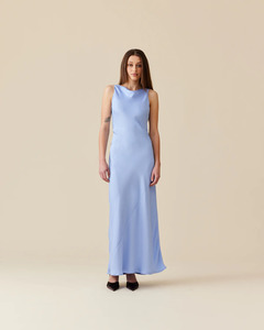 RUBY - Firebird Cowl Gown in Serenity Blue