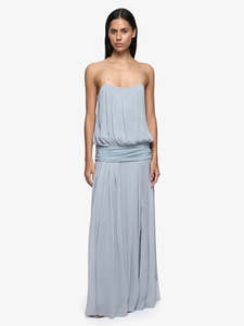 Size 8: Bec + Bridge - Camille Blouson Dress in Cloud Blue