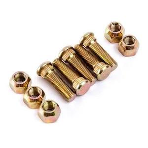 Alko Wheel Studs and Nut Set 7/16" Plated Kit of 5