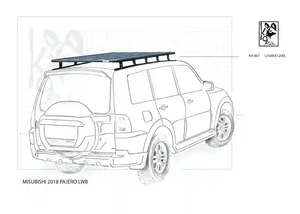 Mitsubishi Pajero K9 Roof Racks Expedition Quality 4 Door 1250WX2000L - Summer Sale