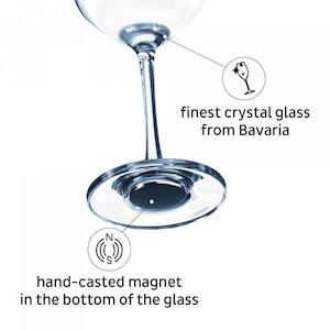 Crystal Magnetic WINE Glass BORDEAUX by Silwy