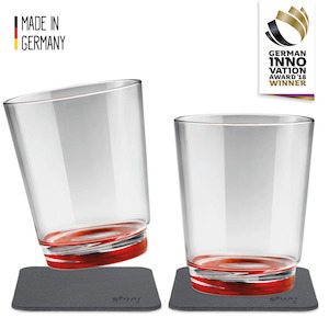 2 x Magnetic Drinking Cup Triple the Ready Red By Silwy