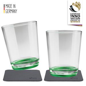 2 x Magnetic Drinking Cup Triple The Sour Green By Silwy