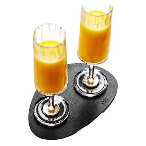 Silwy: Metal Nano Gel Placemat MEDIUM BLACK By Silwy