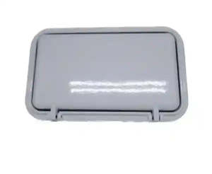 2 x Large Scupper Vent White - Alloy