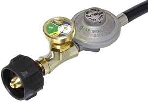 Gas Safety Gauge with Hose and Regulator