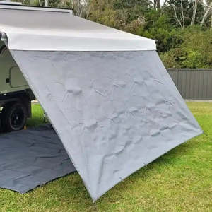 Cgear Grey Awning Privacy Screens 1.8M or 6Ft High Suits Fiamma Thule 14ft 4.5mm