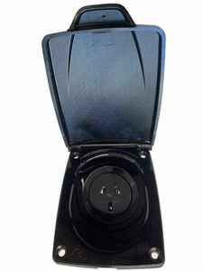 C Type 10A AC Power External Outlet Black CMS 230Vac Plug N Play - Black