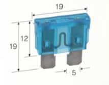 Narva: Narva Clear Blade Fuse 25 amp for Caravan x 10