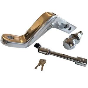 Stinger Solid Aluminium Towing Ball Mount 150mm Drop with Ball and Lockset